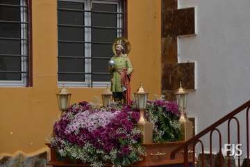 Misa, desfile del ganado y procesión religiosa en el Valle de los Nueve de Telde (Foto Francisco Javier Santana)